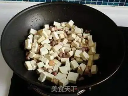 Make Tomato fried tofu step 7
