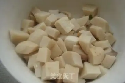 Make Emerald dry abalone mushroom step 1