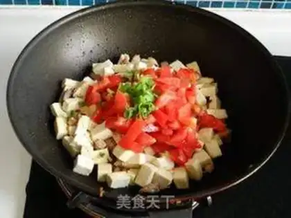 Make Tomato fried tofu step 8