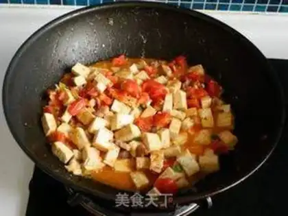 Make Tomato fried tofu step 9