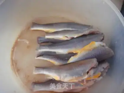 Make Snow pickles, yellow fish step 0