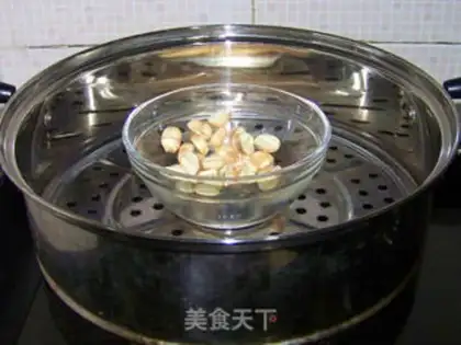 Make Red Bean Lotus soup step 1