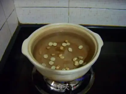 Make Red Bean Lotus soup step 2