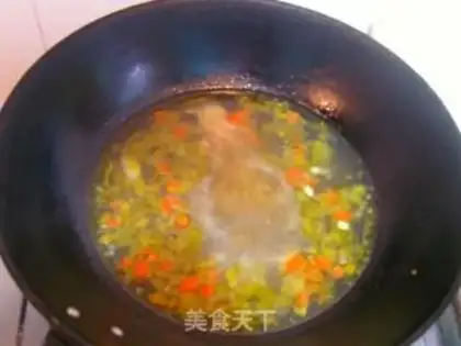 Make Triple acid soup, fat cow step 9