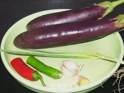 Make Meat and eggplant step 0