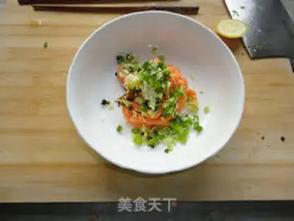 Make A cucumbered salmon step 6