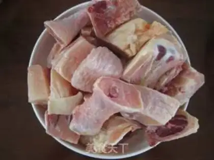 Make A chicken leg with mushrooms step 1