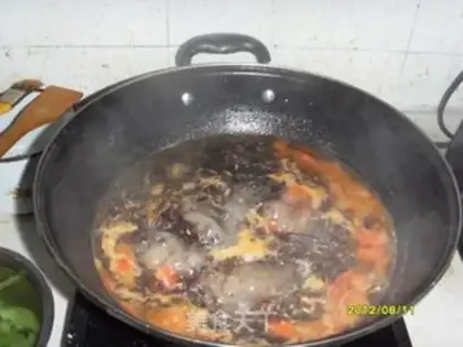 Make Purple tomato meatball soup step 3