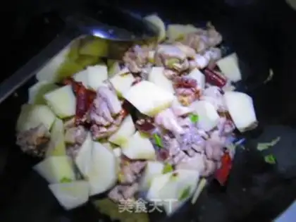 Make Potato chicken step 2