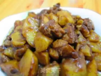 Make Potato chicken step 4