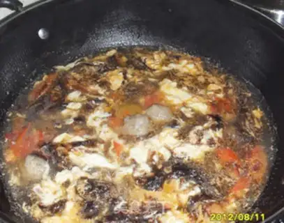 Make Purple tomato meatball soup step 5