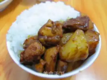 Make Potato chicken step 5