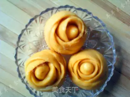 Make Yellow rose bun step 11