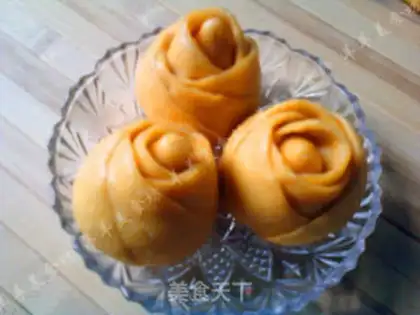 Make Yellow rose bun step 12