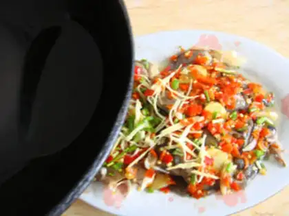 Make Pepper chopping, opium head step 8
