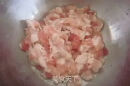 Make ♪ Four seasons of bean fried meat ♪ step 1