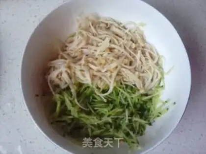 Make cucumber golden mushrooms step 2