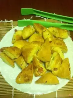 Make Cheese ham onion scone step 9