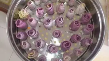 Make Potato roses step 9