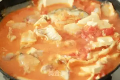 Make Tomato fish tofu step 7
