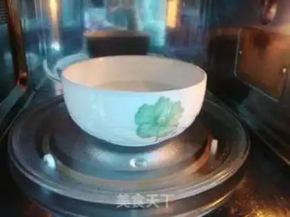 Make Snowflake rice step 1