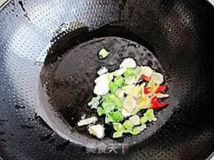 Make Pepper fried duck blood step 2