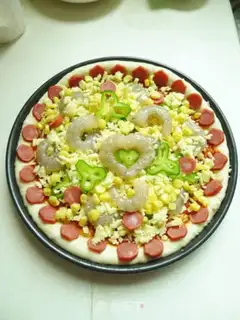 Make Shrimp thick bottom pizza step 8