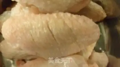 Make Coke chicken wings for almond mushrooms step 0