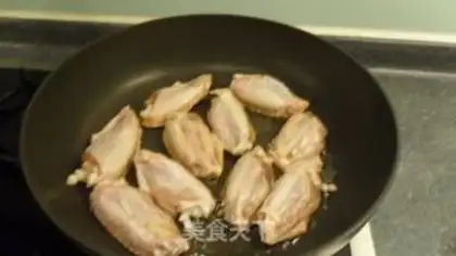 Make Coke chicken wings for almond mushrooms step 5