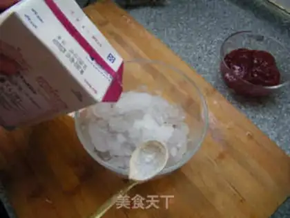 Make Red bean iceberg step 4