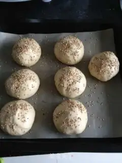 Make Ham cheeseburger step 2