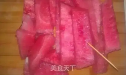 Make Double watermelon cream step 1