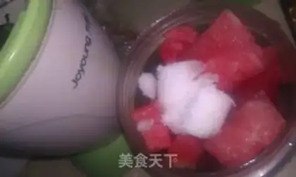Make Double watermelon cream step 2
