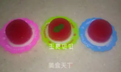 Make Double watermelon cream step 19