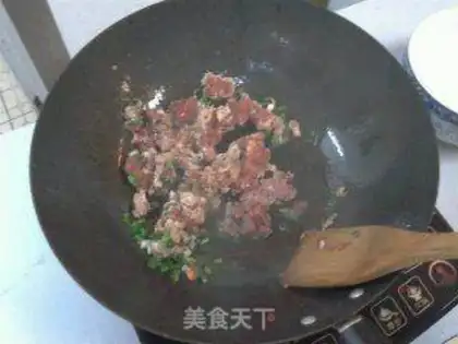 Make Scrambled mushroom fried rice step 3