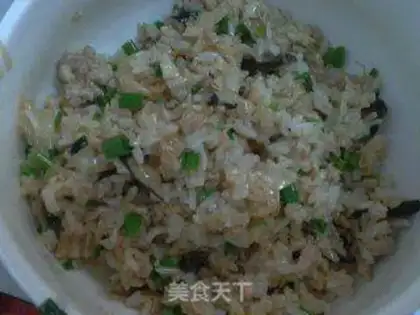 Make Scrambled mushroom fried rice step 8