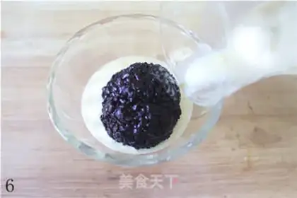 Make Mango snow, black rice step 5
