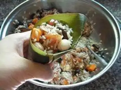 Make A greasy rice chicken step 9