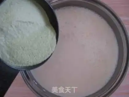 Make Tea pudding step 1