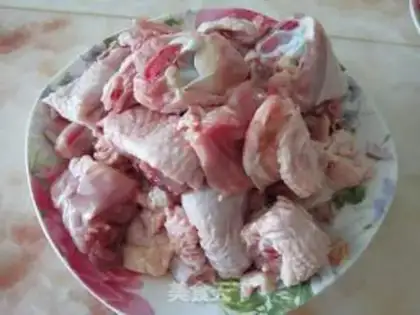 Make Chicken with bean skin step 1