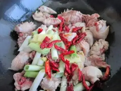 Make Chicken with bean skin step 5