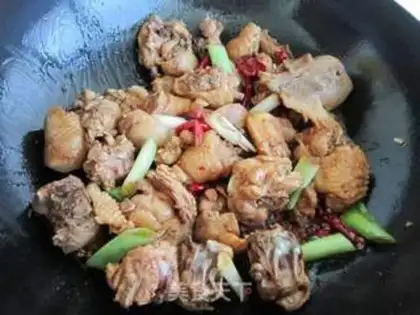 Make Chicken with bean skin step 6