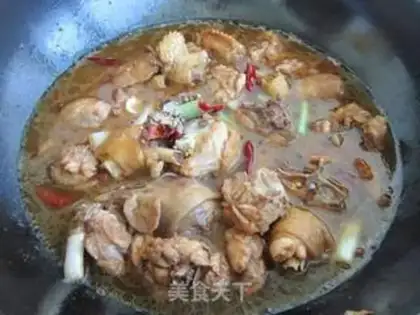 Make Chicken with bean skin step 7