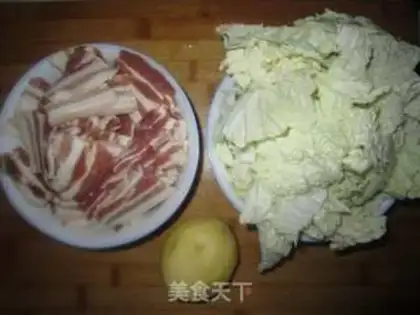 Make Five flowers for cabbage potatoes step 0