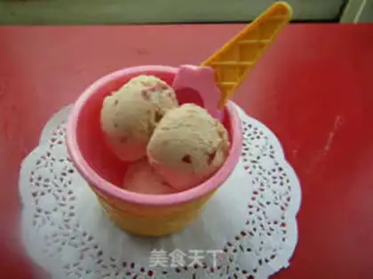 Make rum strawberry ice cream step 24