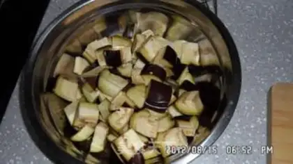 Make Potatoe eggplant step 0