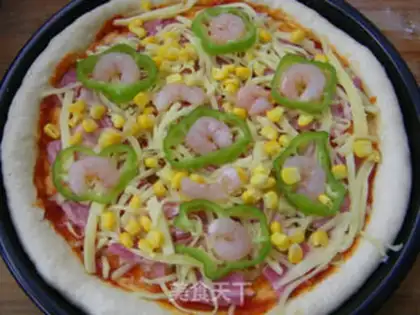 Make Bacon shrimp pizza step 13