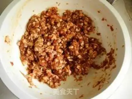 Make Cream and pork dumplings step 3