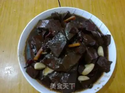 Make Red burning of pig blood step 3