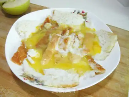 Make Apple pudding step 1